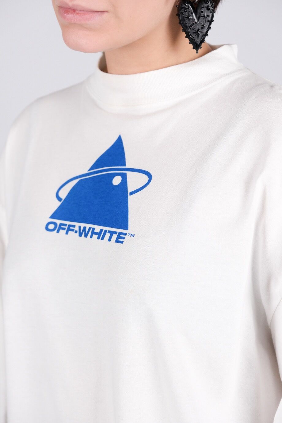 image 5 Лонгслив белого цвета с принтом на спине и на груди