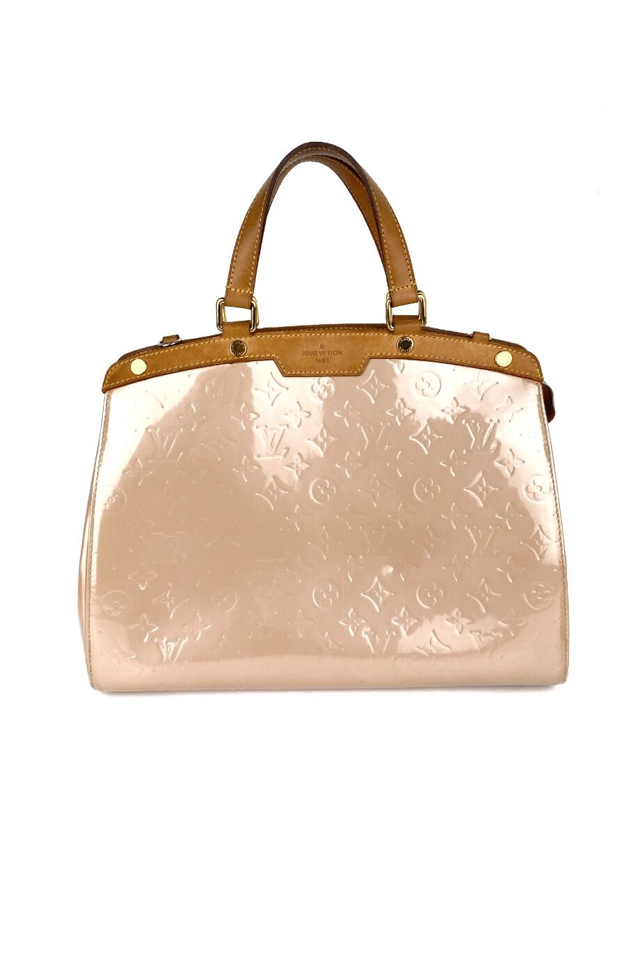 image 2 Лакированная сумка Brea MM бежевого цвета