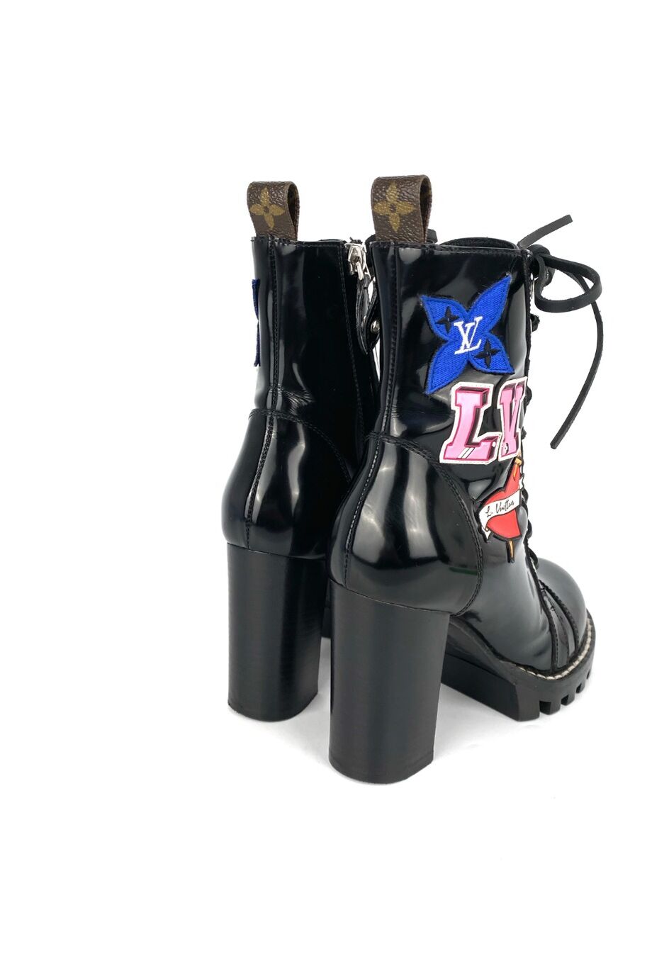 image 4 Ботильоны черного цвета с апплицацией