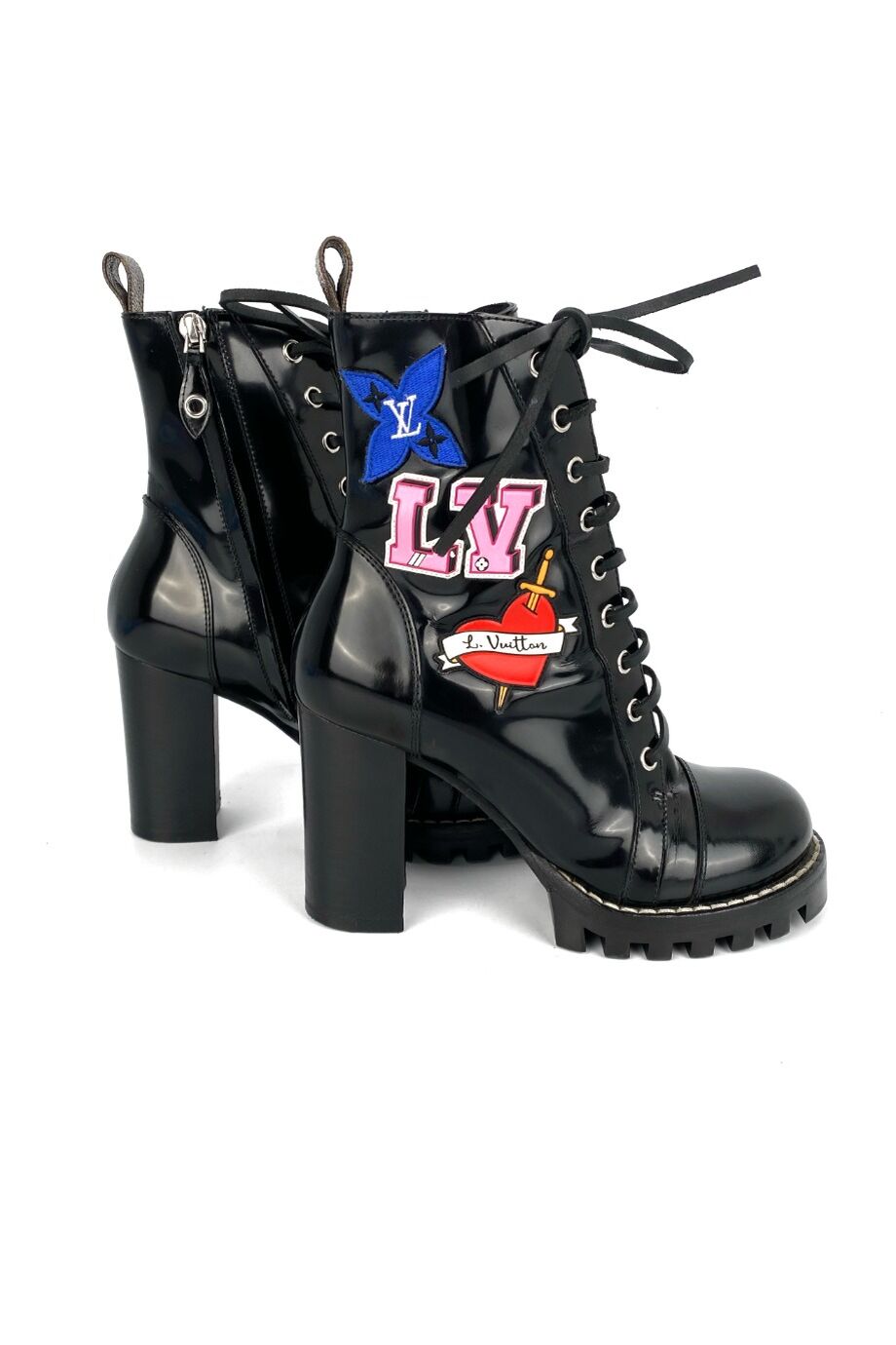 image 5 Ботильоны черного цвета с апплицацией