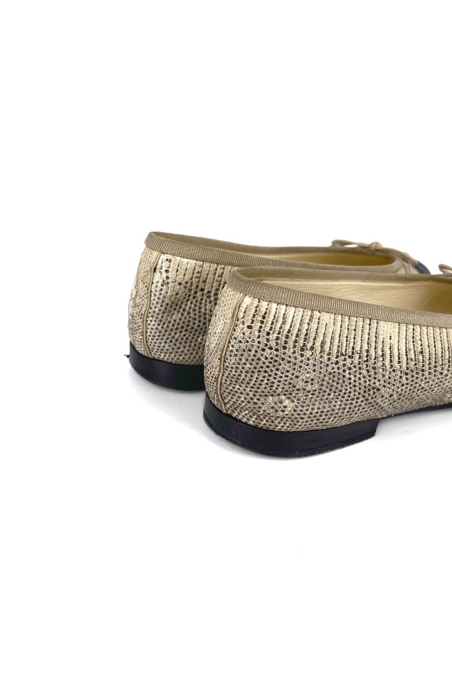 image 4 Комбинированные балетки с синими носиками