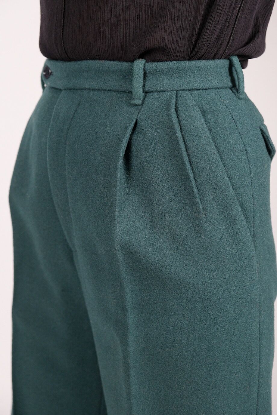 image 5 Брюки из шерсти темно-изумрудного цвета