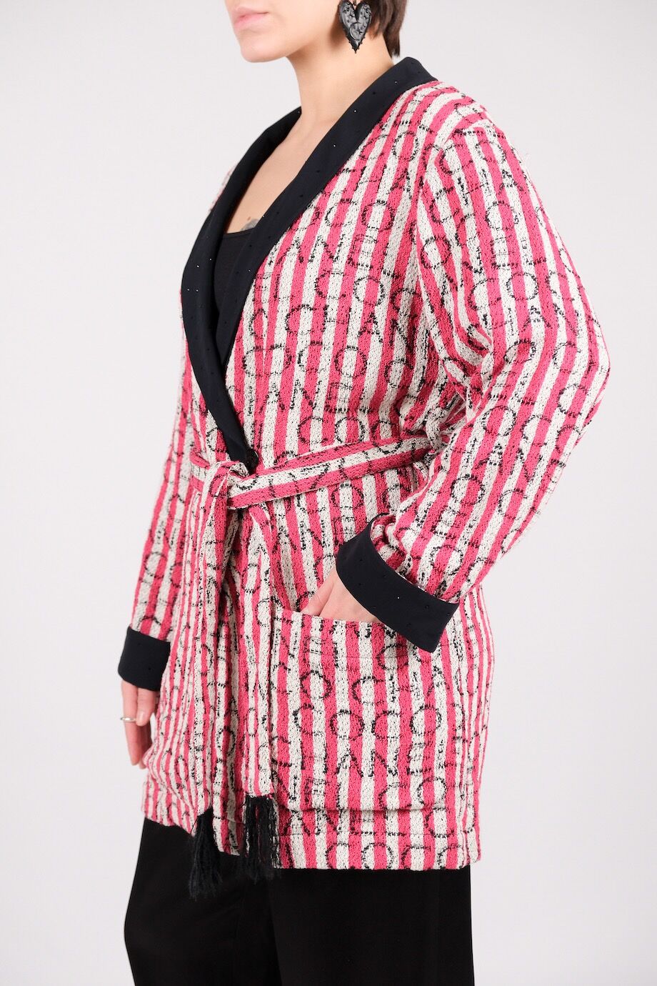 image 3 Жакет в розовую полоску