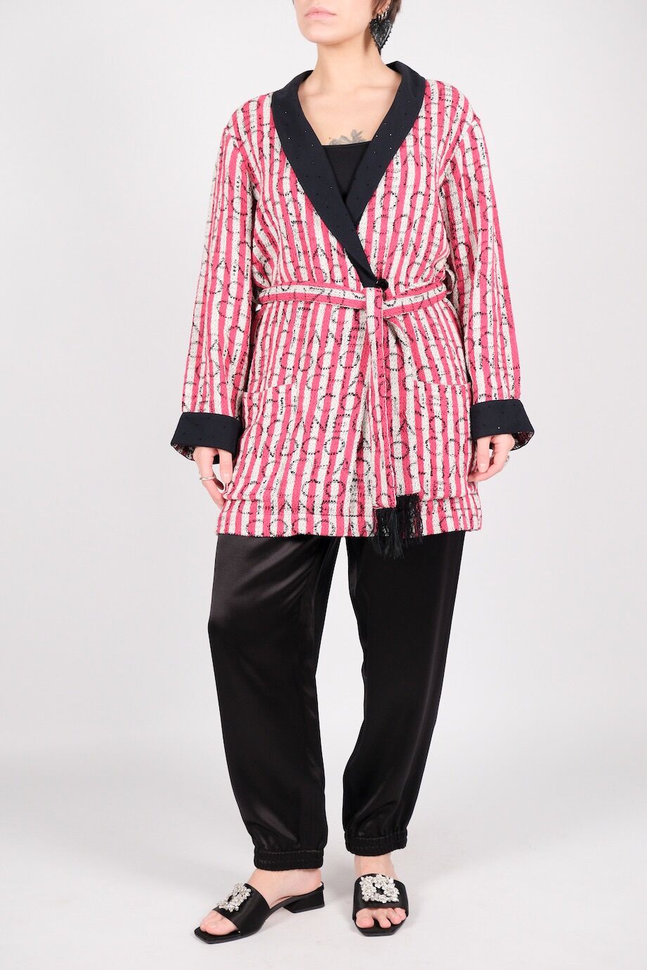 image 1 Жакет в розовую полоску