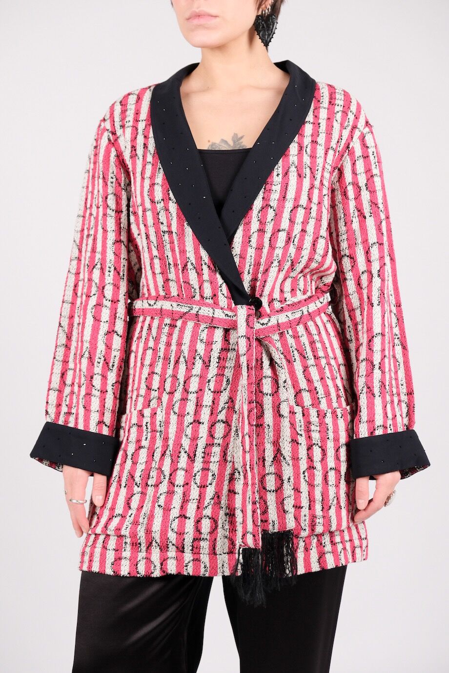 image 2 Жакет в розовую полоску