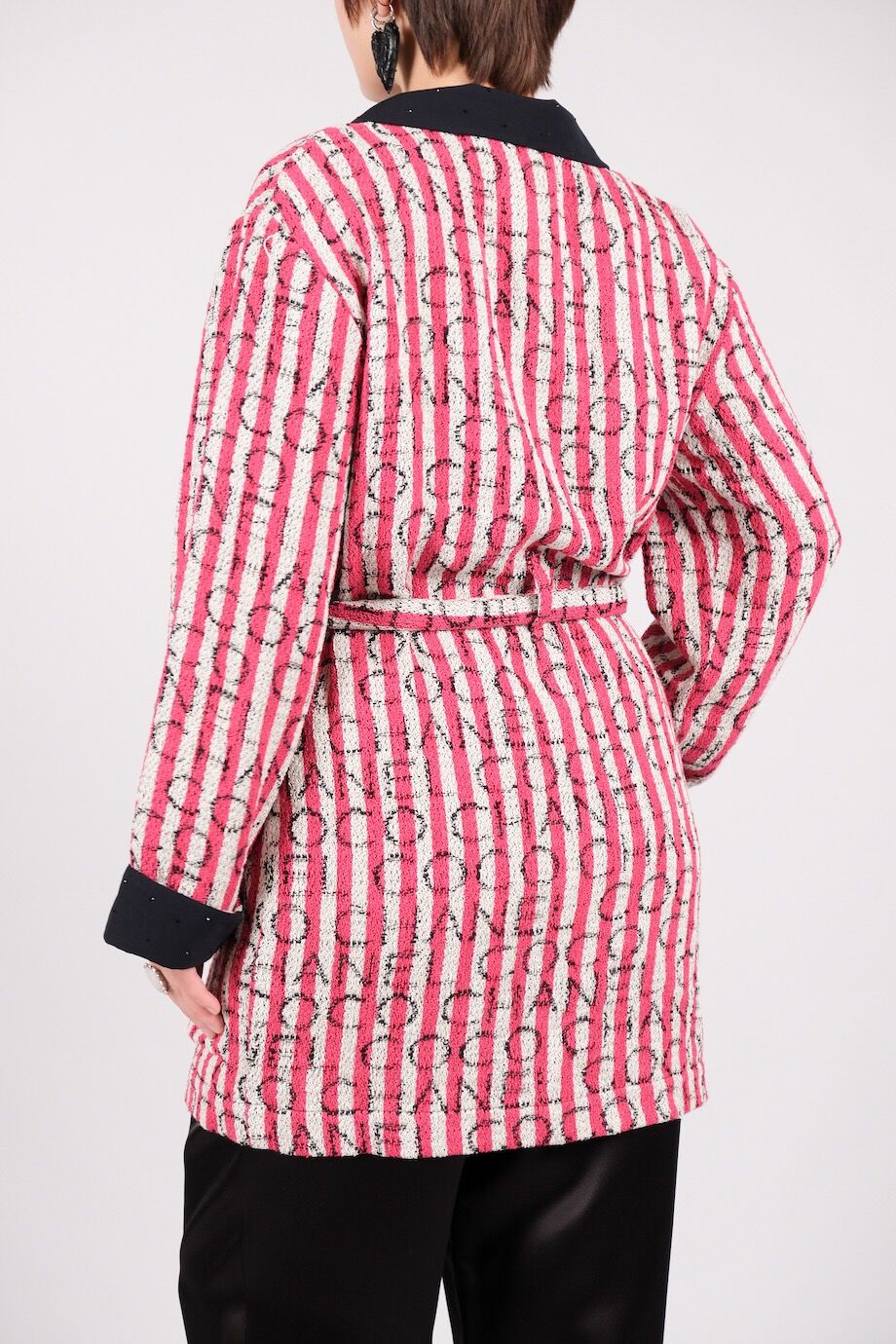 image 4 Жакет в розовую полоску
