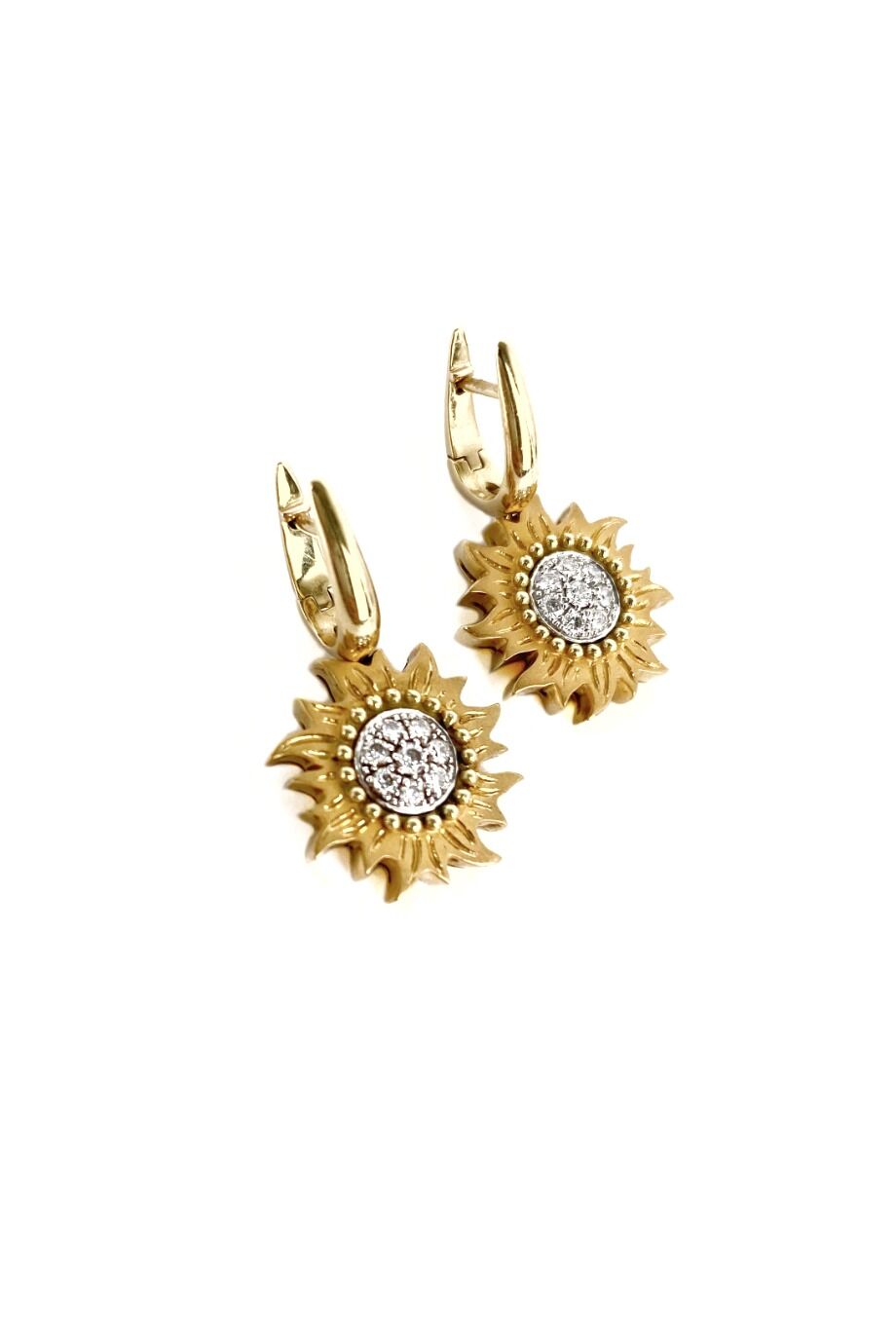 image 2 Золотые серьги Sol Y Sombra