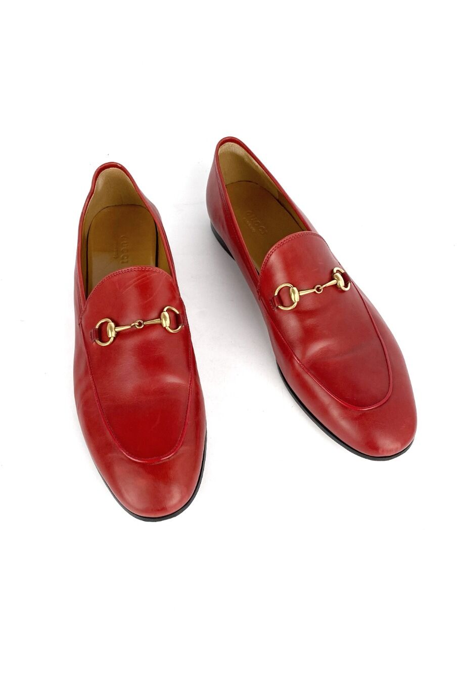 image 2 Лоферы красного цвета с пряжками