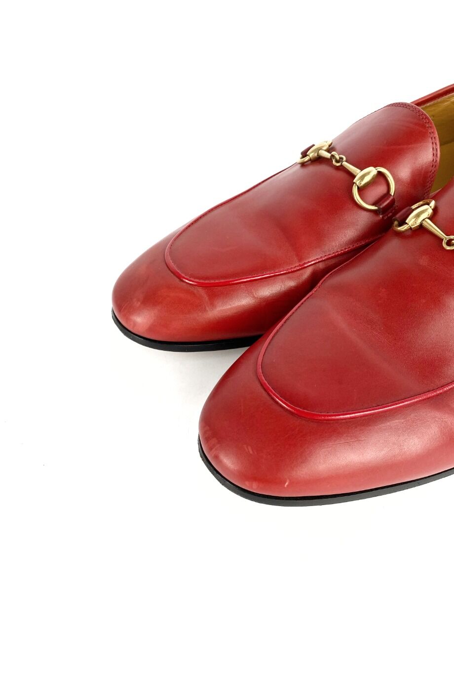 image 3 Лоферы красного цвета с пряжками