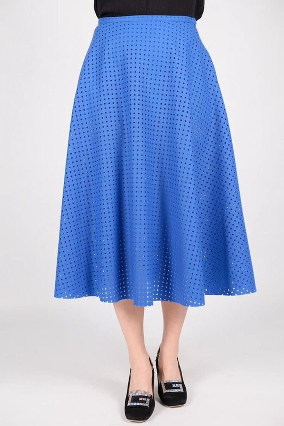 image 2 Юбка ярко-синего цвета в перфорацию