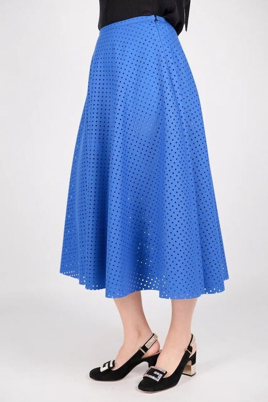 image 3 Юбка ярко-синего цвета в перфорацию