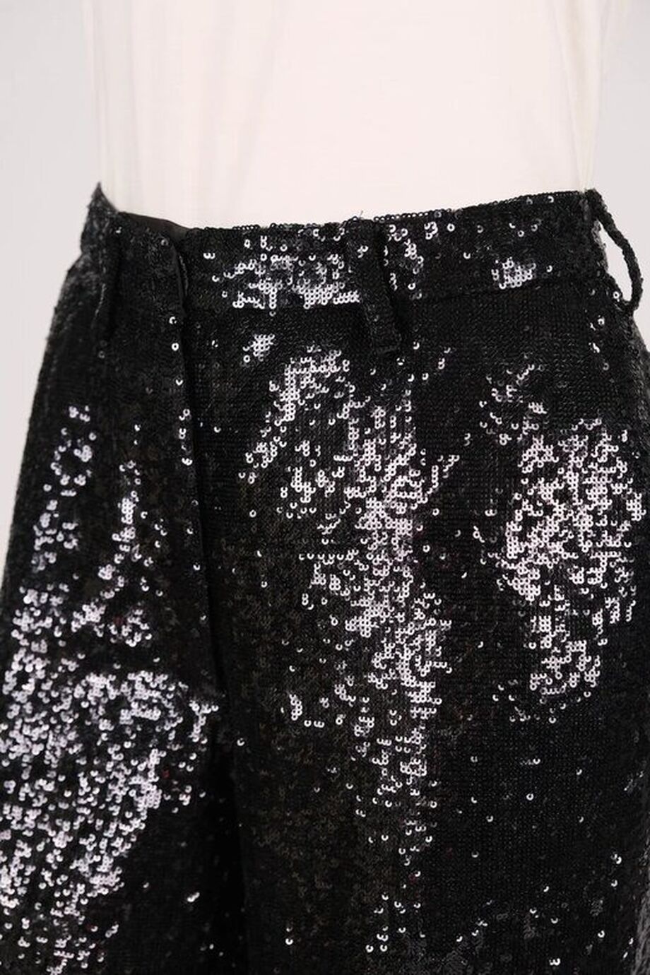 image 6 Брюки из пайеток черного цвета