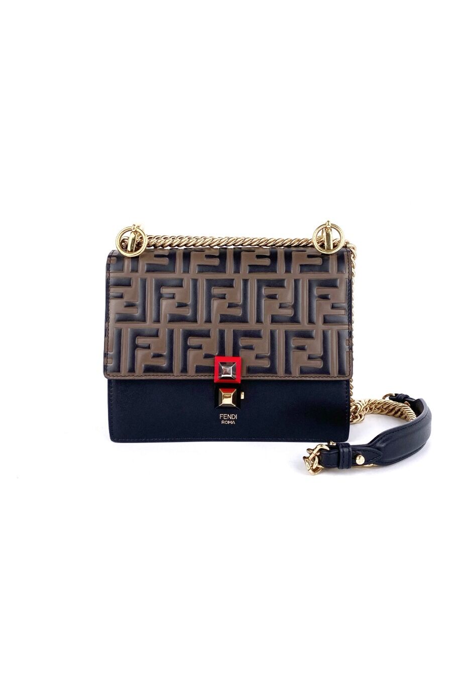 image 1 Сумка Kan I черного цвета с монограммой