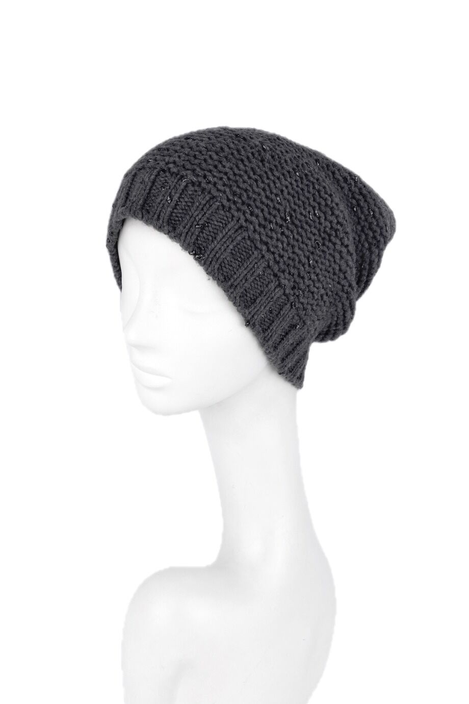 image 2 Шапка серого цвета с люрексом