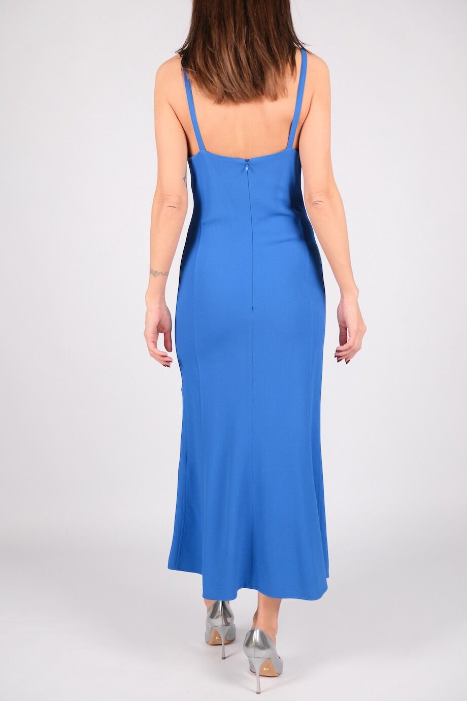image 3 Платье синего цвета на бретелях