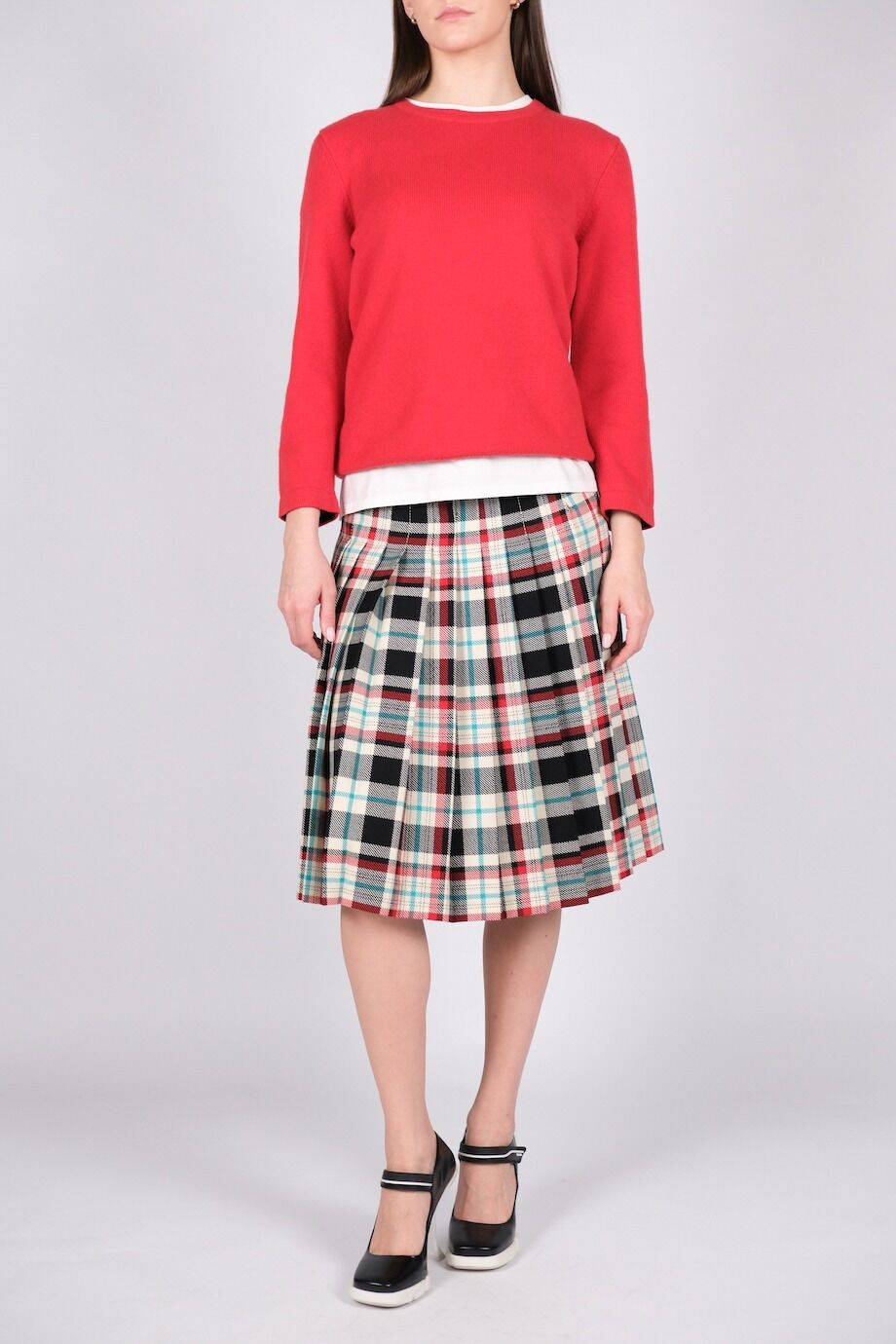 image 1 Юбка плиссе в клетку