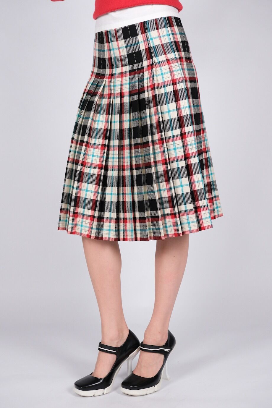 image 4 Юбка плиссе в клетку