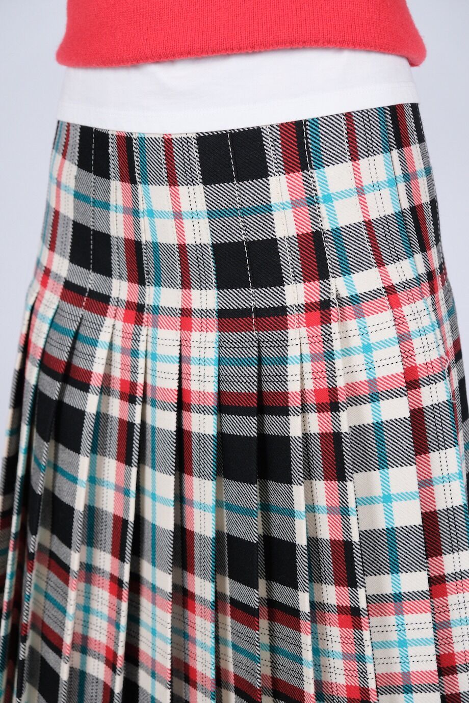 image 6 Юбка плиссе в клетку
