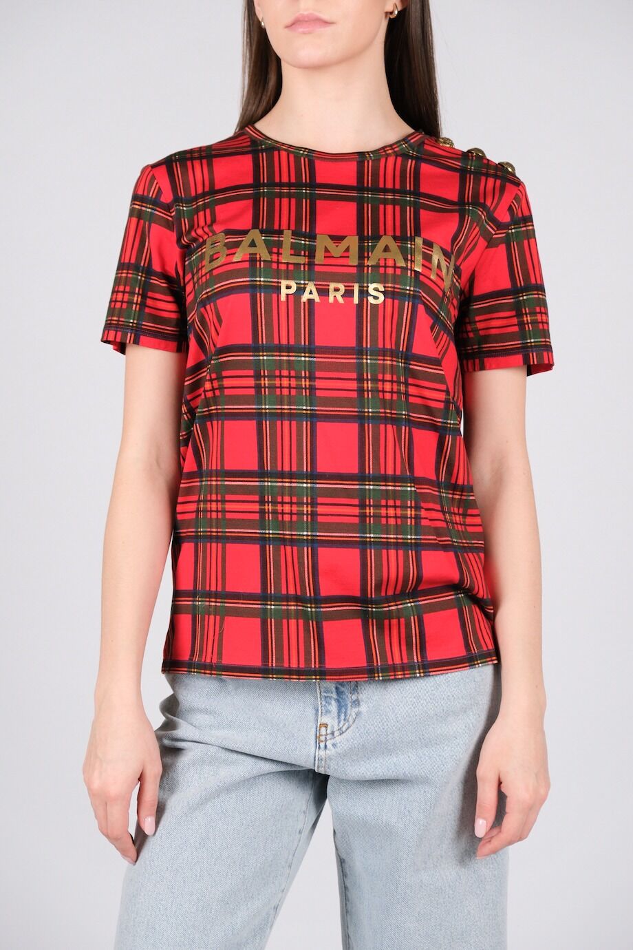 image 1 Футболка красного цвета в клеточку