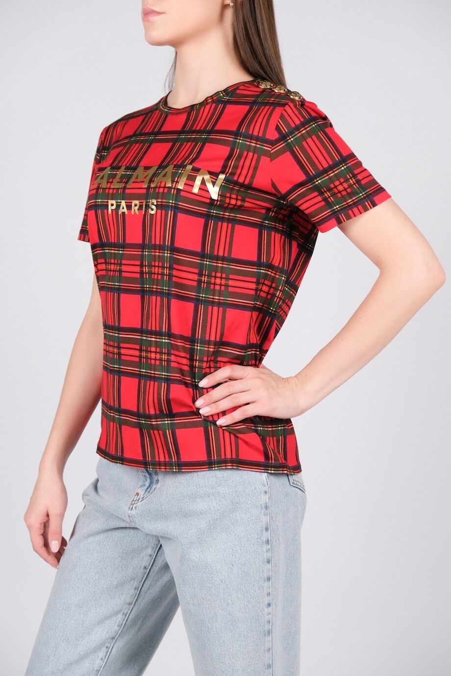 image 2 Футболка красного цвета в клеточку