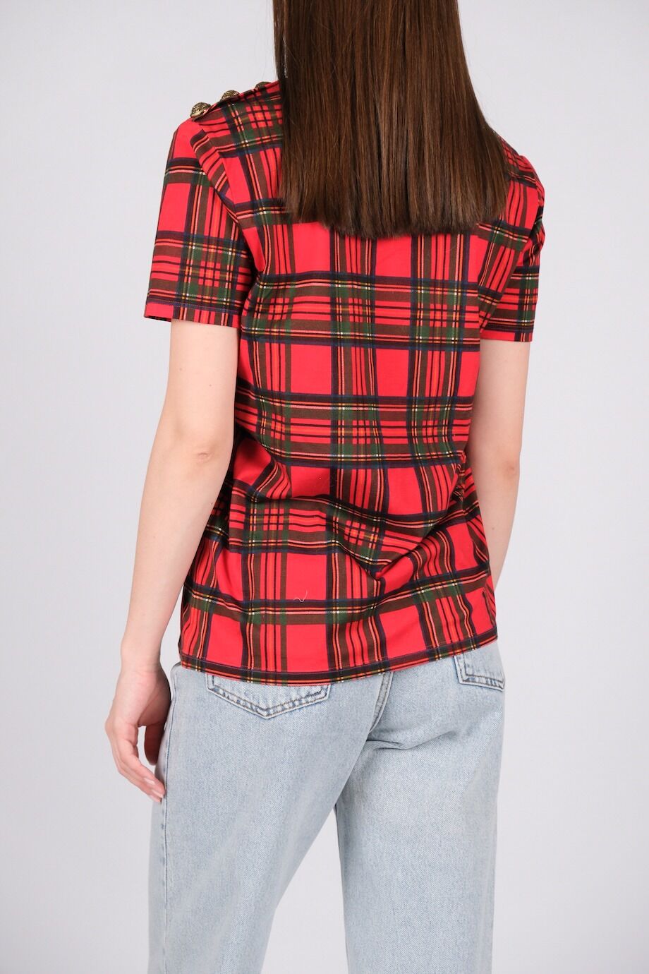 image 3 Футболка красного цвета в клеточку