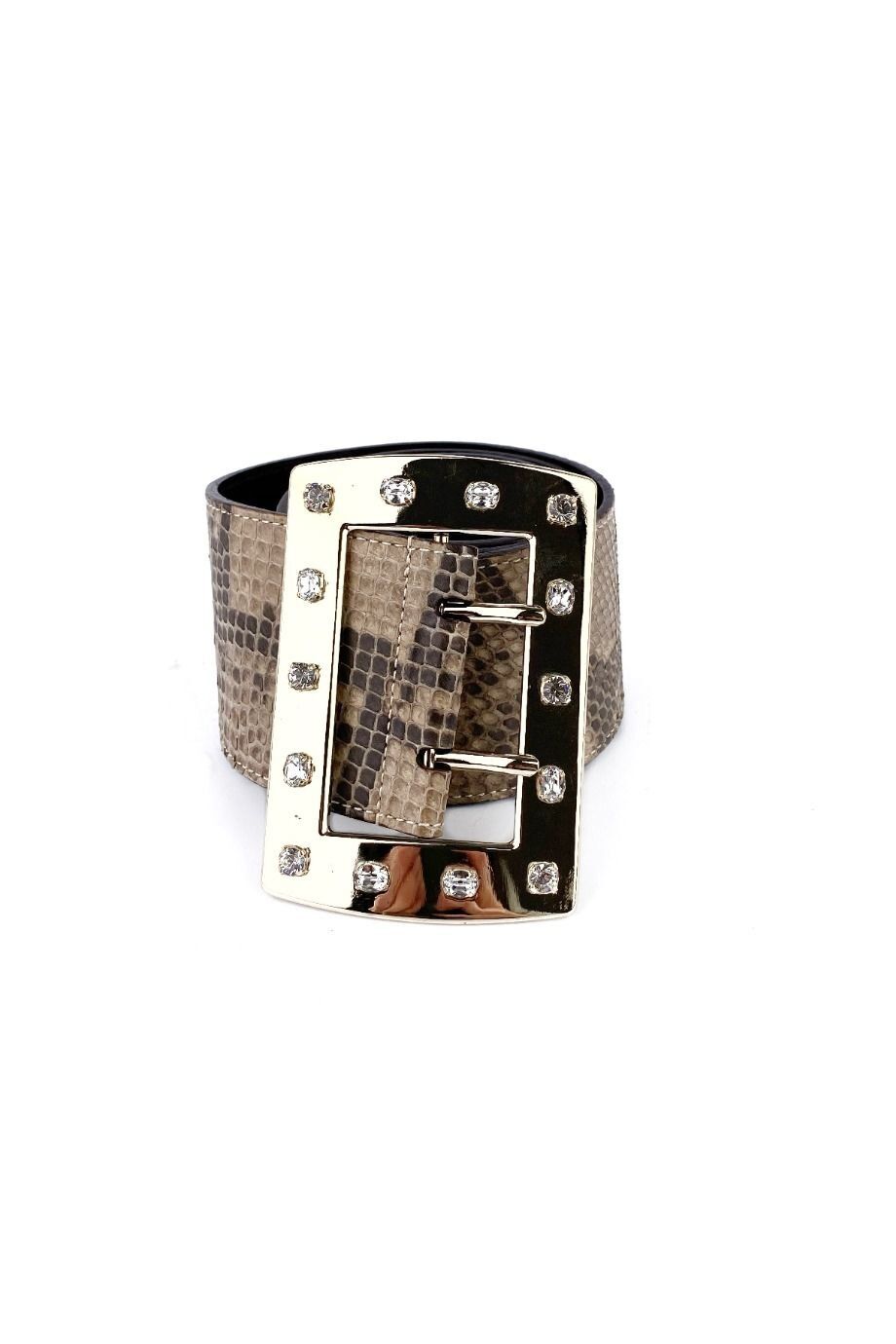 image 2 Пояс из кожи питона с массивной пряжкой