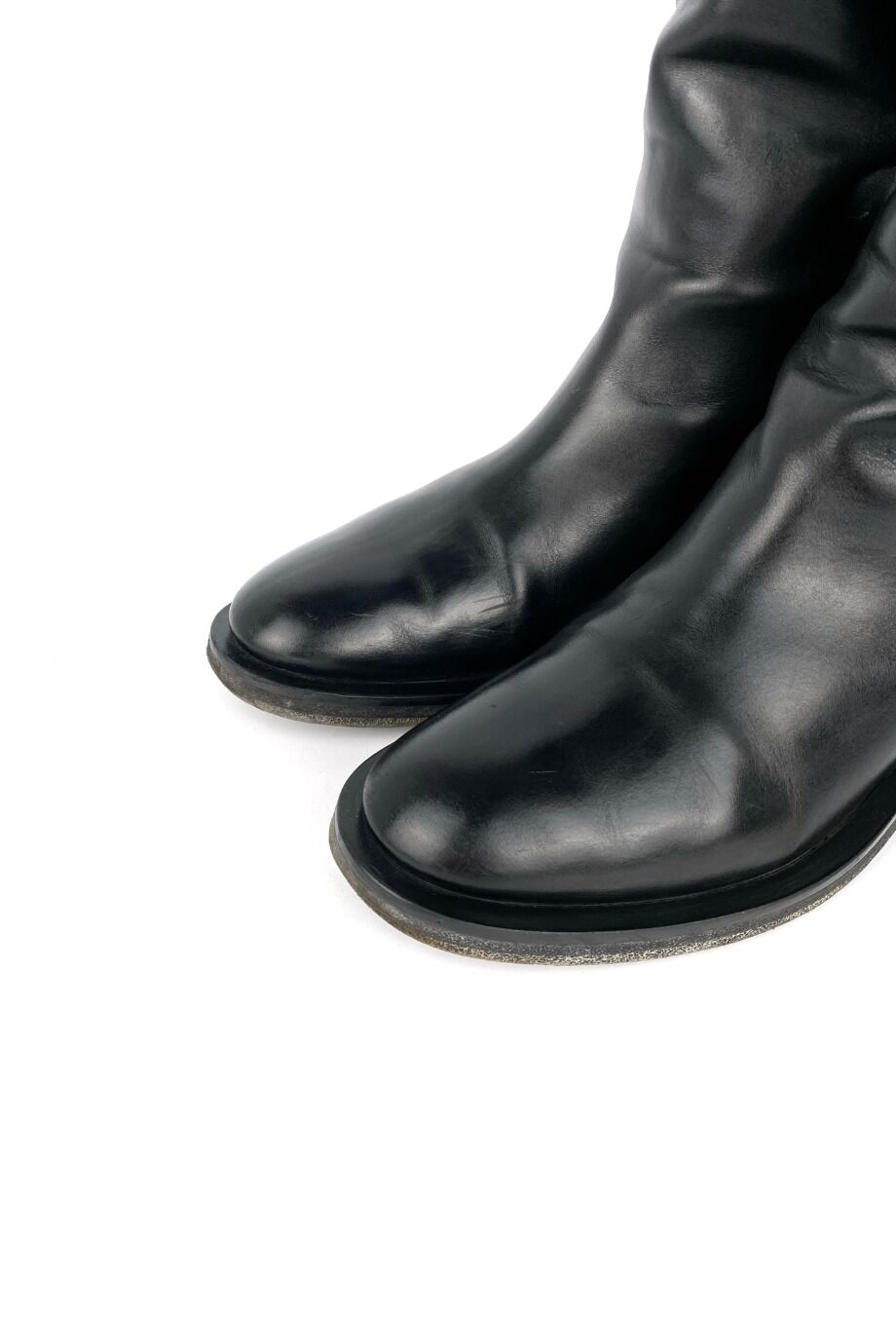 image 3 Сапоги чёрного цвета с золотым лого