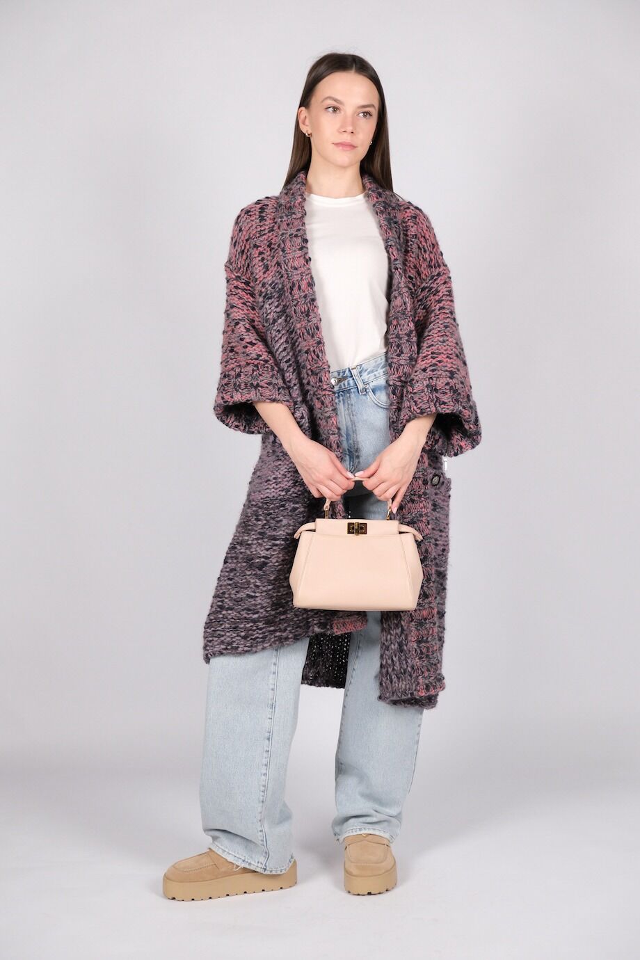 image 1 Кардиган крупной вязки с молниями на рукавах