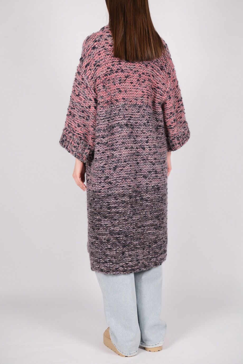 image 5 Кардиган крупной вязки с молниями на рукавах