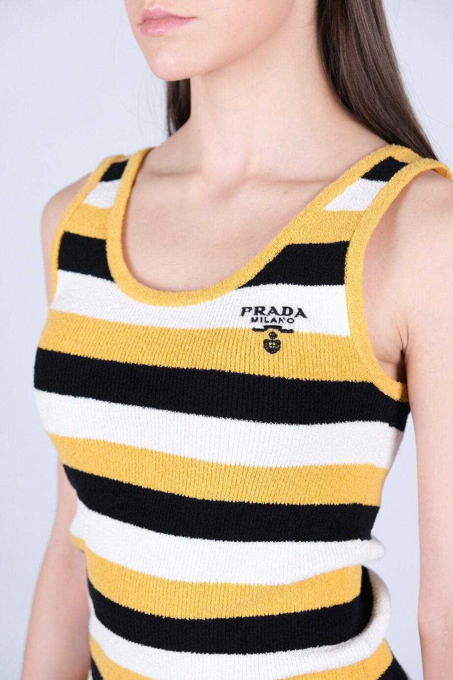 image 4 Майка в полоску с лого на груди