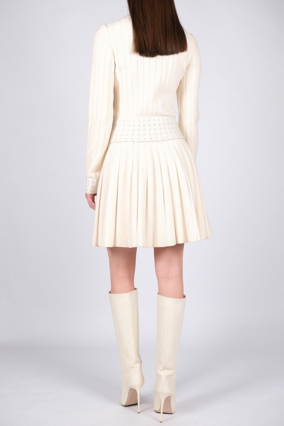 image 3 Трикотажный костюм молочного цвета