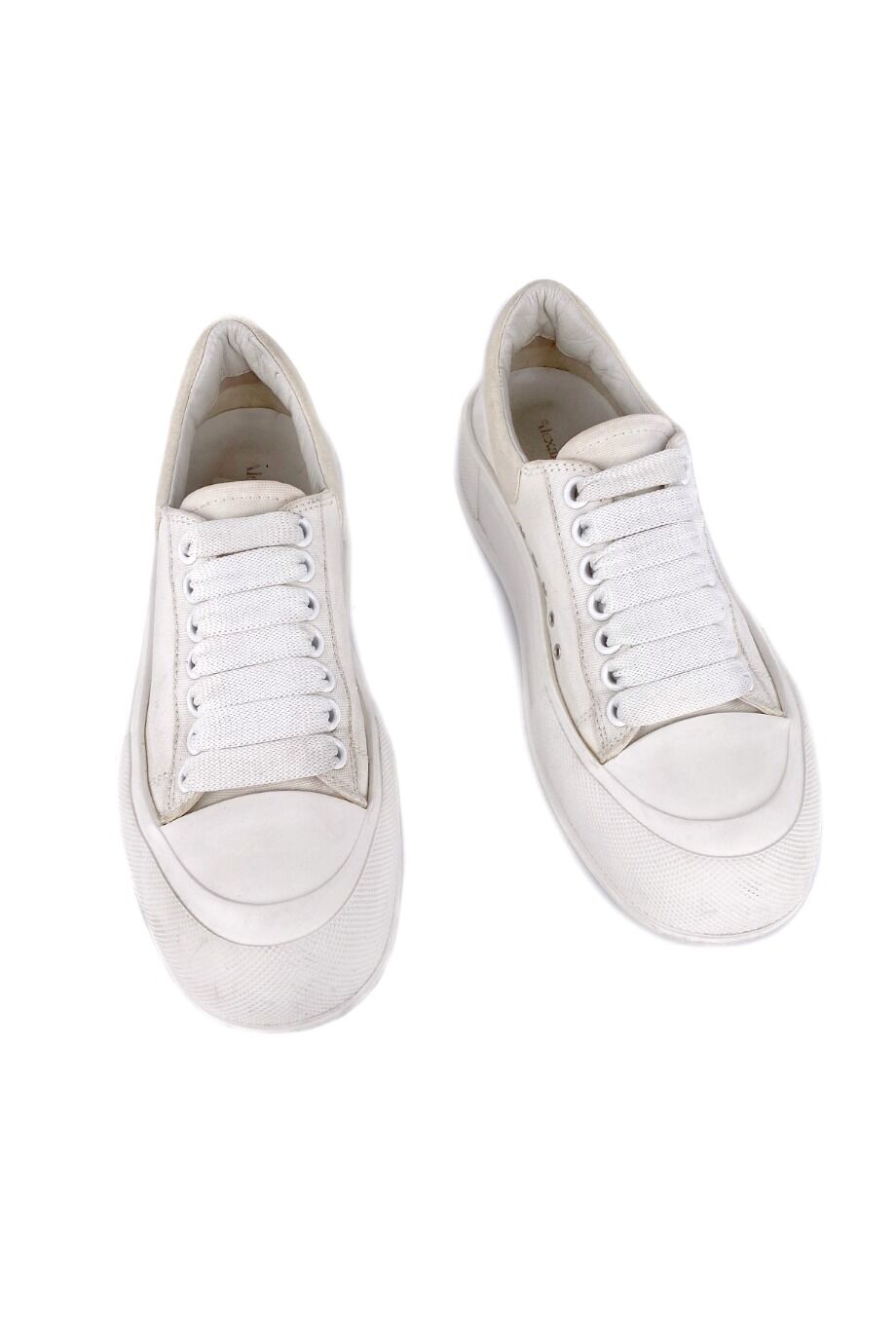 image 2 Кеды молочного цвета на толстой подошве