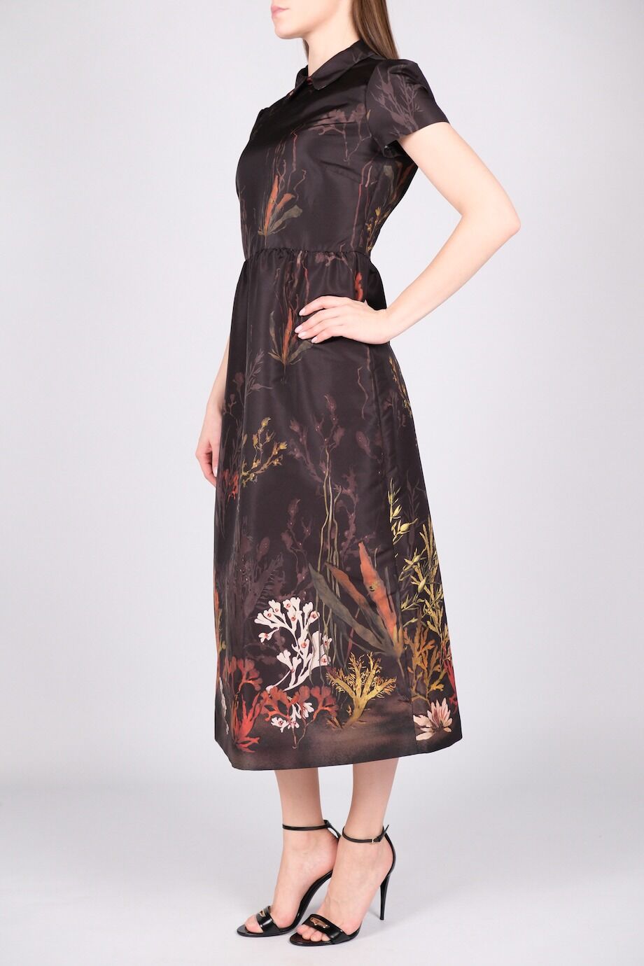 image 2 Платье черного цвета с принтом