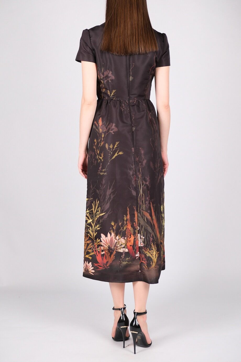 image 3 Платье черного цвета с принтом