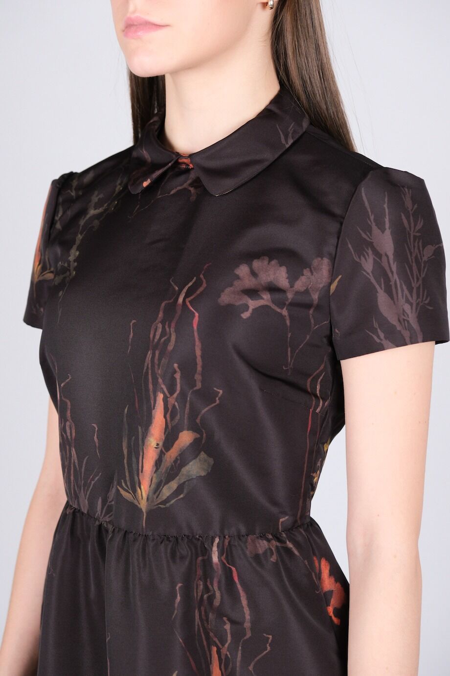 image 4 Платье черного цвета с принтом