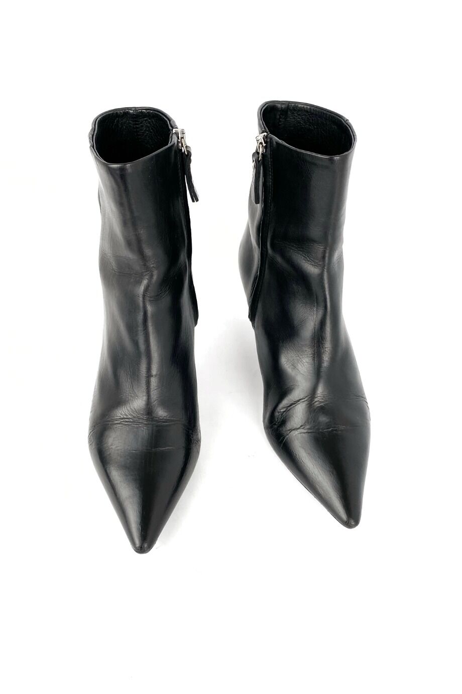 image 2 Ботильоны черного цвета на металлическом каблуке