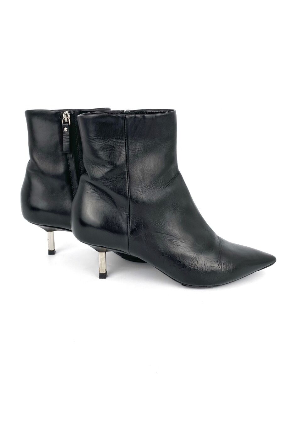 image 5 Ботильоны черного цвета на металлическом каблуке