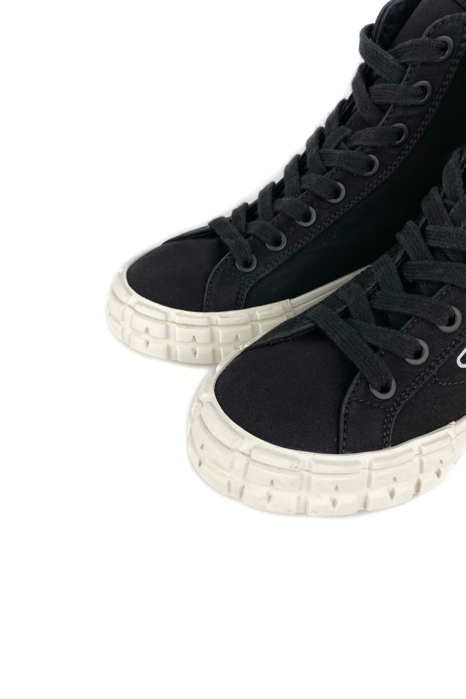 image 3 Высокие кеды черного цвета на белой подошве