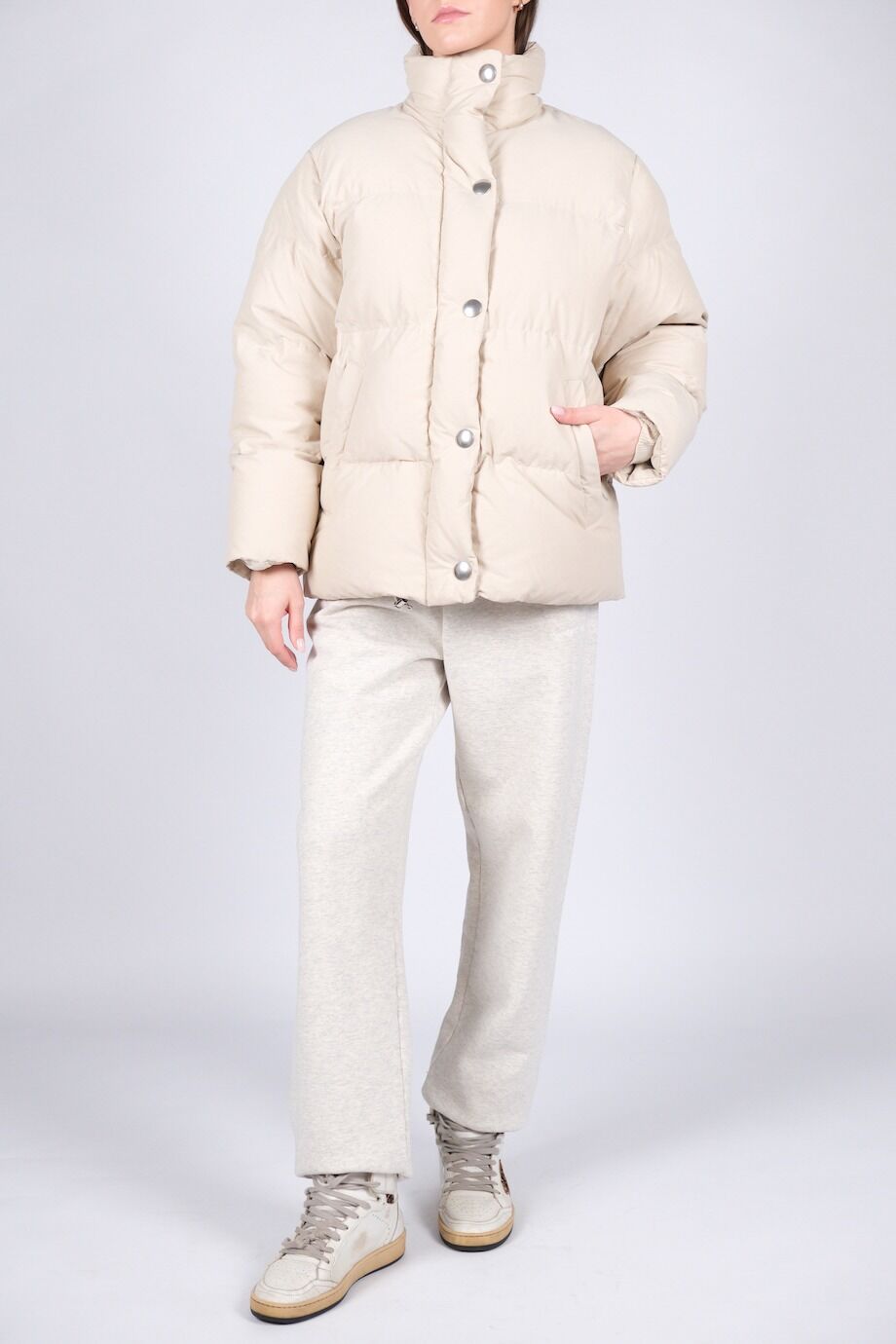 image 1 Пуховик молочного цвета