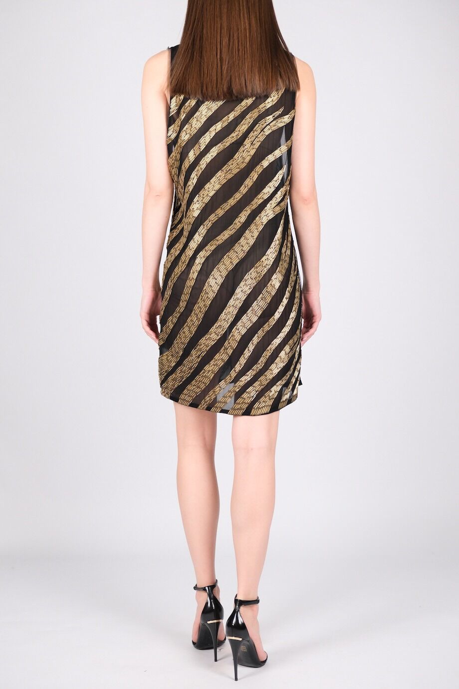 image 3 Платье черного цвета с декором