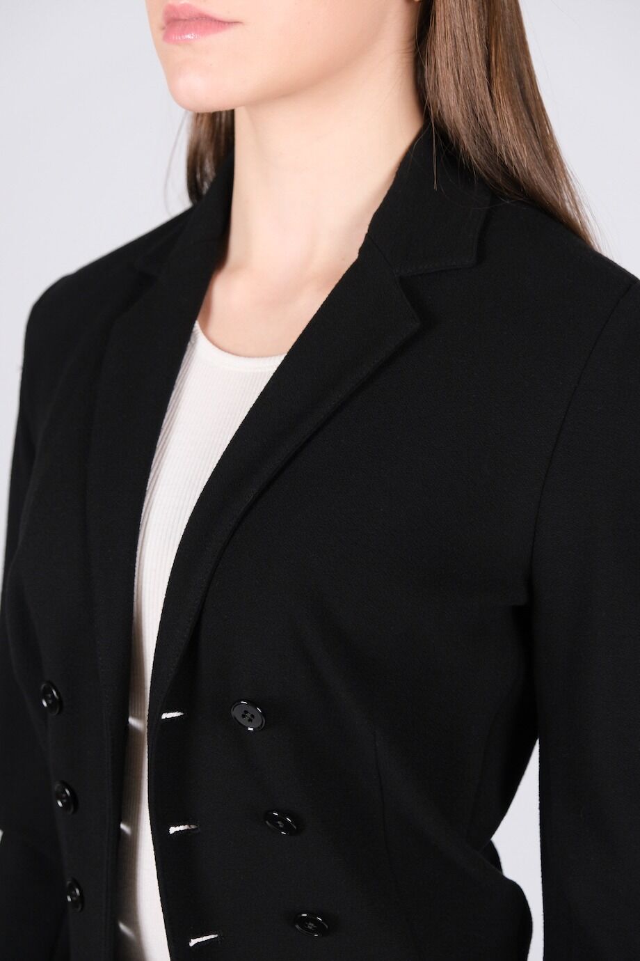 image 5 Двубортный жакет чёрного цвета