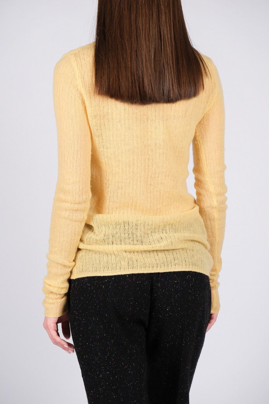 image 3 Свитер с горлом жёлтого цвета