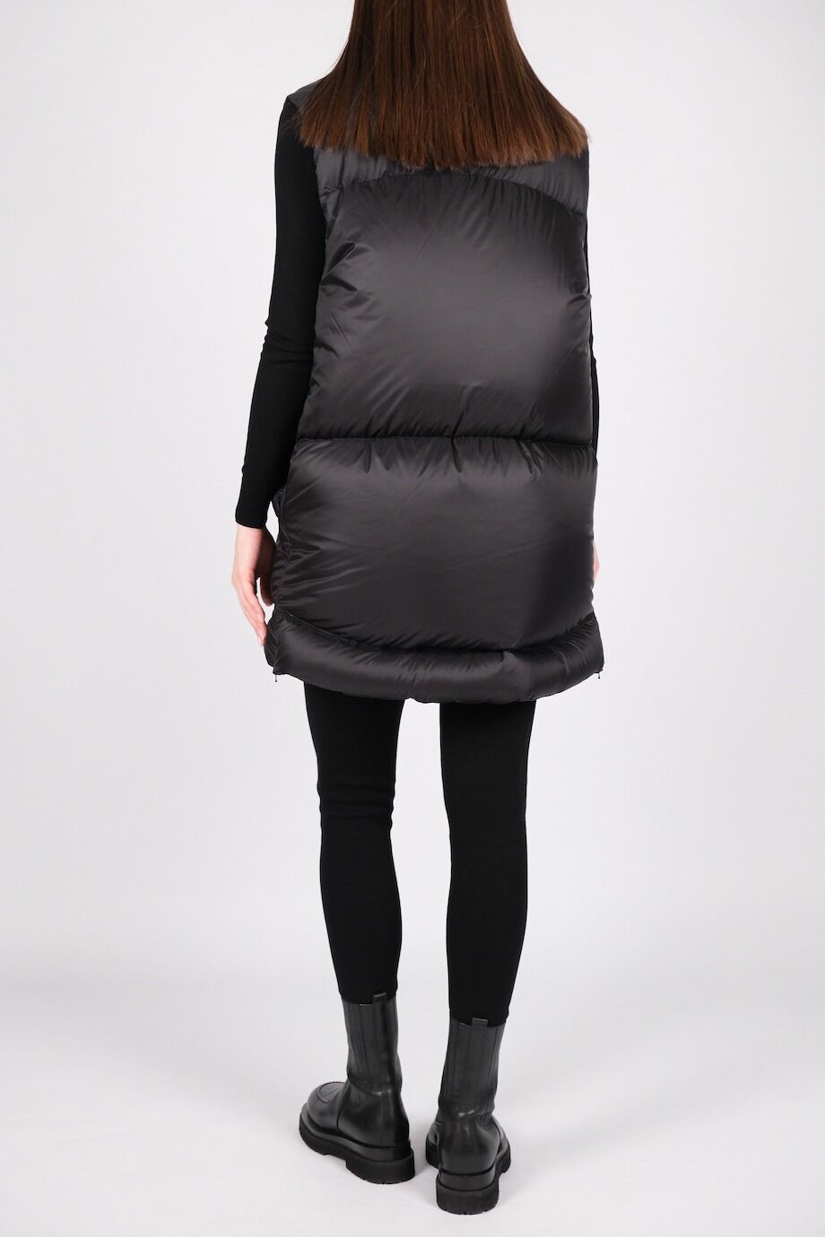 image 3 Удлиненный жилет черного цвета