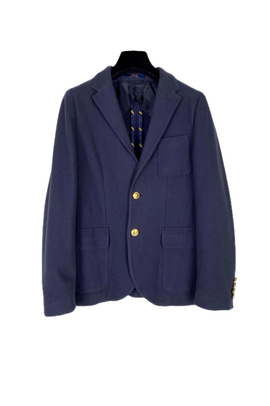 image 1 Детский жакет темно-синего цвета с накладными карманами