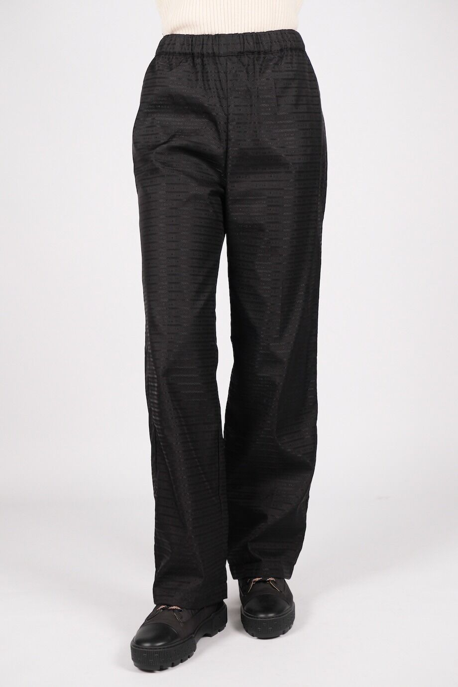 image 2 Нейлоновые брюки с лого черного цвета