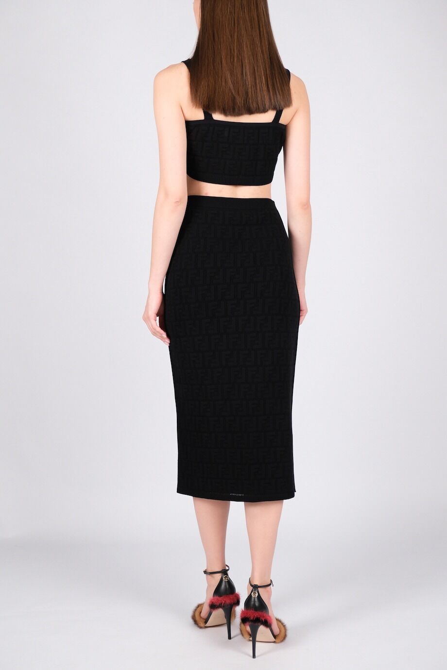 image 5 Трикотажный костюм чёрного цвета с лого