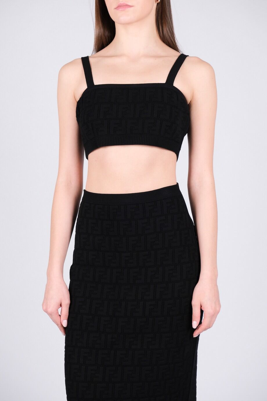 image 6 Трикотажный костюм чёрного цвета с лого