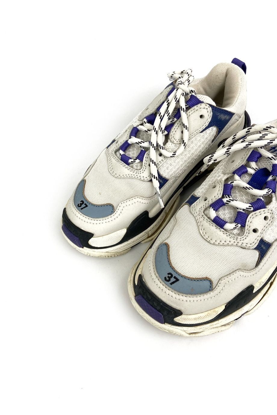 image 3 Кроссовки Triple S белого цвета