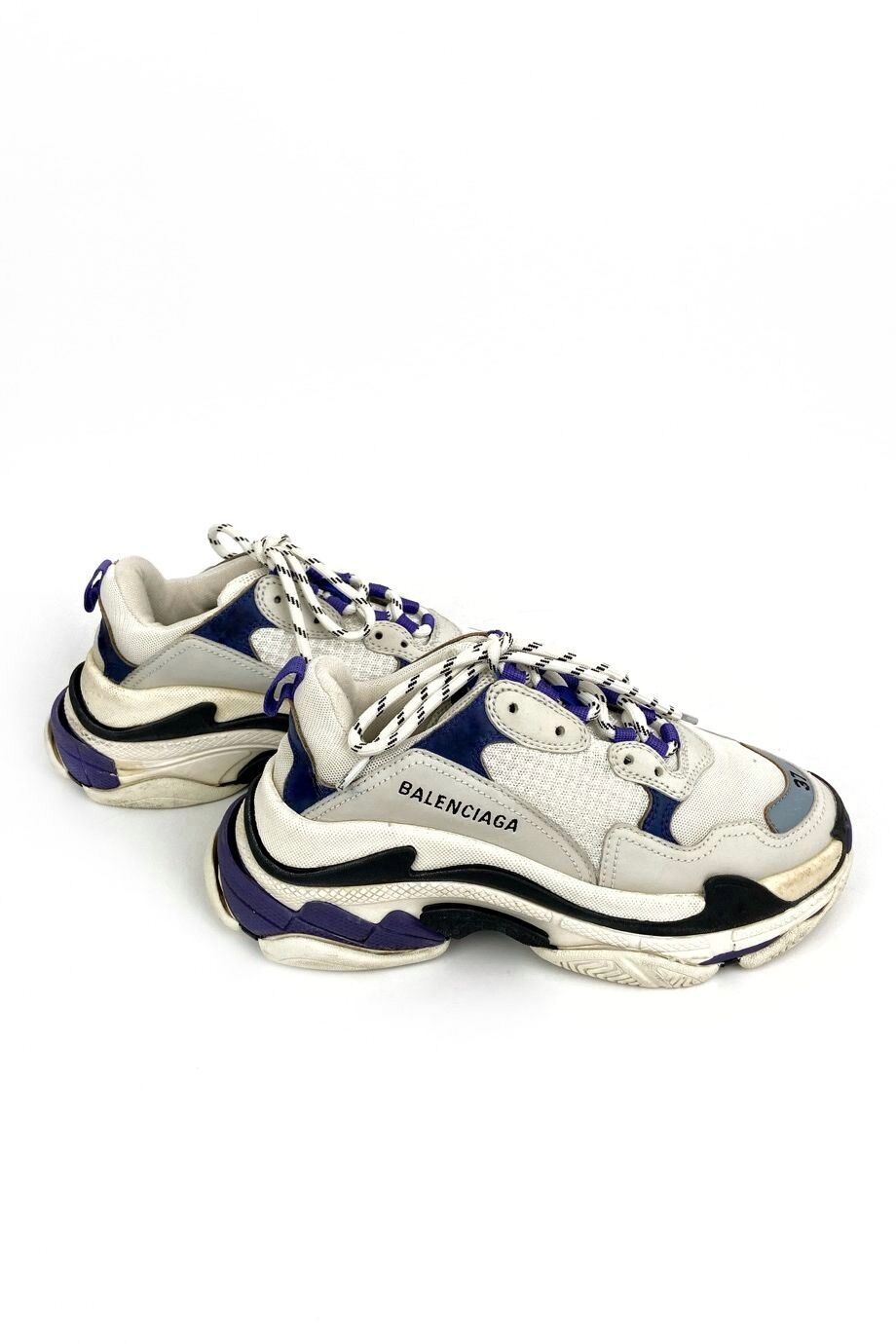 image 6 Кроссовки Triple S белого цвета