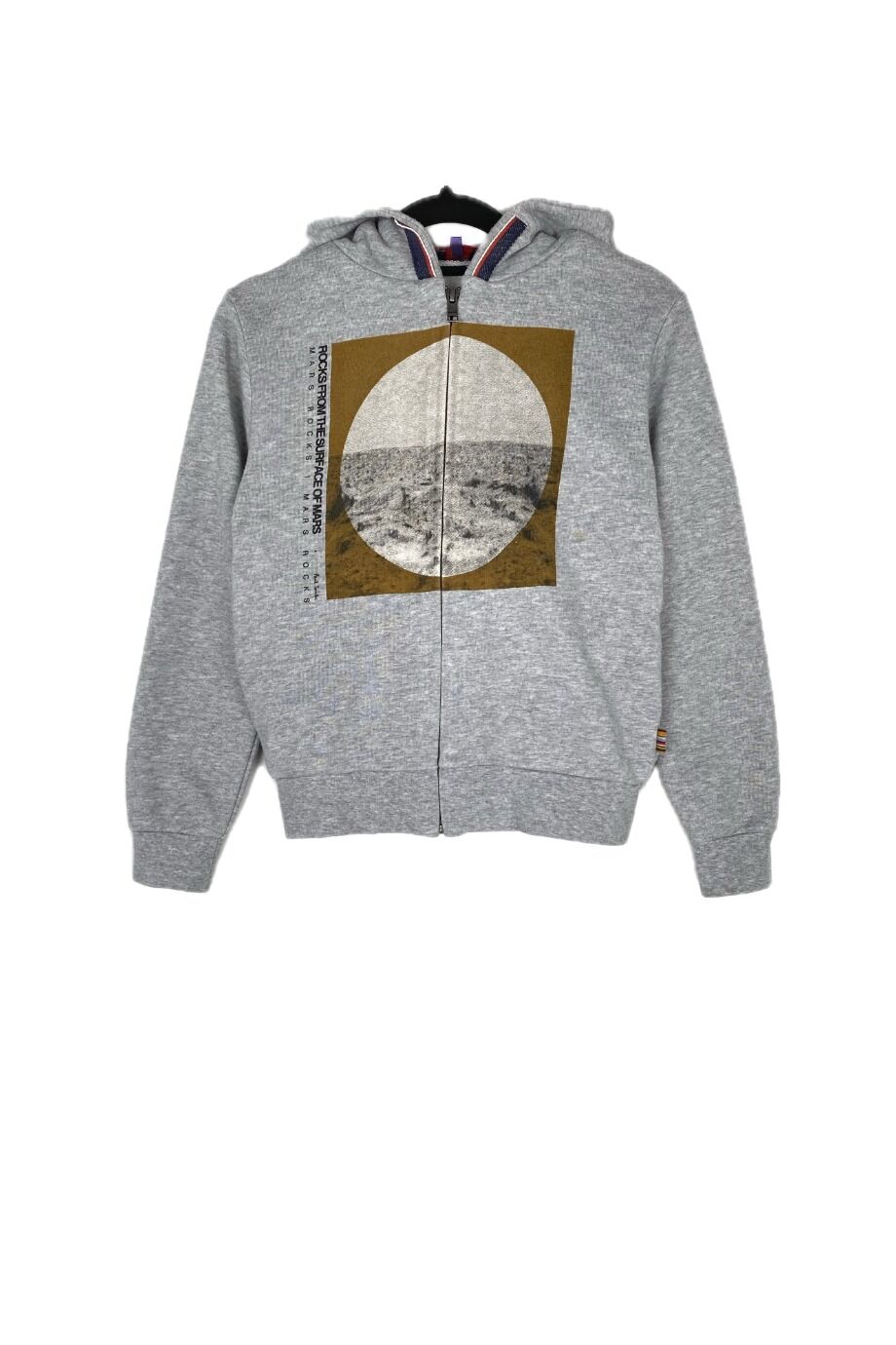 image 1 Детский худи серого цвета на молнии